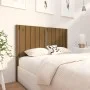 Cabecero de cama madera maciza pino marrón miel 125,5x4x100 cm de vidaXL, Cabeceros y pies de cama - Ref: Foro24-818863, Prec...