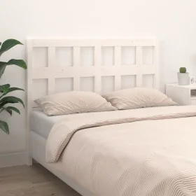 Solid white pine wood bed headboard 165.5x4x100 cm by vidaXL, Headboards and footboards - Ref: Foro24-818931, Price: 41,77 €,...