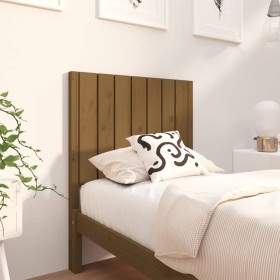 Solid pine wood bed headboard honey brown 80.5x4x100 cm by vidaXL, Headboards and footboards - Ref: Foro24-818848, Price: 44,...