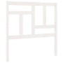 Bettkopfteil aus massivem weißem Kiefernholz, 95,5 x 4 x 100 cm von vidaXL, Kopf- und Fußteile - Ref: Foro24-818951, Preis: 2...