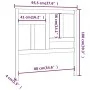 Cabecero de cama madera maciza de pino blanco 95,5x4x100 cm de vidaXL, Cabeceros y pies de cama - Ref: Foro24-818951, Precio:...