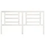Cabecero de cama madera maciza de pino blanco 186x4x100 cm de vidaXL, Cabeceros y pies de cama - Ref: Foro24-818836, Precio: ...