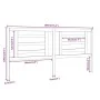 Cabecero de cama madera maciza de pino blanco 186x4x100 cm de vidaXL, Cabeceros y pies de cama - Ref: Foro24-818836, Precio: ...