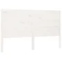 Kopfteil aus massivem weißem Kiefernholz, 146 x 4 x 100 cm von vidaXL, Kopf- und Fußteile - Ref: Foro24-818721, Preis: 117,61...