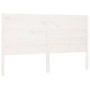 Kopfteil aus massivem weißem Kiefernholz, 146 x 4 x 100 cm von vidaXL, Kopf- und Fußteile - Ref: Foro24-818721, Preis: 119,86...