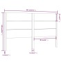 Solid white pine wood headboard 146x4x100 cm by vidaXL, Headboards and footboards - Ref: Foro24-818721, Price: 119,86 €, Disc...