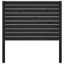 Bettkopfteil aus massivem schwarzem Kiefernholz, 96 x 4 x 100 cm von vidaXL, Kopf- und Fußteile - Ref: Foro24-819004, Preis: ...