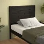 Cabecero de cama madera maciza de pino negro 96x4x100 cm de vidaXL, Cabeceros y pies de cama - Ref: Foro24-819004, Precio: 36...