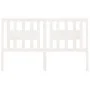 Solid white pine wood headboard 166x4x100 cm by vidaXL, Headboards and footboards - Ref: Foro24-818681, Price: 53,86 €, Disco...