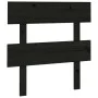 Cabecero de cama madera maciza de pino negro 78,5x3x81 cm de vidaXL, Cabeceros y pies de cama - Ref: Foro24-819049, Precio: 1...