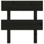 Solid black pine wood bed headboard 78.5x3x81 cm by vidaXL, Headboards and footboards - Ref: Foro24-819049, Price: 19,13 €, D...