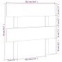 Cabecero de cama madera maciza de pino negro 78,5x3x81 cm de vidaXL, Cabeceros y pies de cama - Ref: Foro24-819049, Precio: 1...