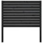 Bettkopfteil aus massivem schwarzem Kiefernholz, 81 x 4 x 100 cm von vidaXL, Kopf- und Fußteile - Ref: Foro24-818999, Preis: ...