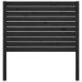 Bettkopfteil aus massivem schwarzem Kiefernholz, 81 x 4 x 100 cm von vidaXL, Kopf- und Fußteile - Ref: Foro24-818999, Preis: ...