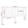 Bettkopfteil aus massivem Kiefernholz, 166 x 4 x 100 cm von vidaXL, Kopf- und Fußteile - Ref: Foro24-818830, Preis: 43,55 €, ...