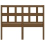 Cabecero de cama madera maciza de pino marrón miel 205x4x100 cm de vidaXL, Cabeceros y pies de cama - Ref: Foro24-818943, Pre...