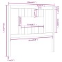 Kopfteil aus massivem honigbraunem Kiefernholz, 106 x 4 x 100 cm von vidaXL, Kopf- und Fußteile - Ref: Foro24-818658, Preis: ...