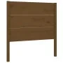 Cabecero madera maciza de pino marrón miel 81x4x100 cm de vidaXL, Cabeceros y pies de cama - Ref: Foro24-818698, Precio: 50,6...