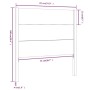 Kopfteil aus massivem honigbraunem Kiefernholz, 81 x 4 x 100 cm von vidaXL, Kopf- und Fußteile - Ref: Foro24-818698, Preis: 5...