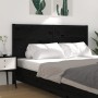 Kopfteil aus massivem schwarzem Kiefernholz, 126 x 4 x 100 cm von vidaXL, Kopf- und Fußteile - Ref: Foro24-818714, Preis: 39,...