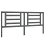 Solid gray pine wood bed headboard 186x4x100 cm by vidaXL, Headboards and footboards - Ref: Foro24-818837, Price: 60,33 €, Di...