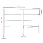 Kopfteil aus massivem schwarzem Kiefernholz, 126 x 4 x 100 cm von vidaXL, Kopf- und Fußteile - Ref: Foro24-818714, Preis: 39,...