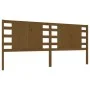 Solid honey brown pine wood headboard 206x4x100 cm by vidaXL, Headboards and footboards - Ref: Foro24-818793, Price: 49,21 €,...