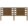 Solid honey brown pine wood headboard 206x4x100 cm by vidaXL, Headboards and footboards - Ref: Foro24-818793, Price: 49,21 €,...