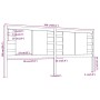 Kopfteil aus massivem honigbraunem Kiefernholz, 206 x 4 x 100 cm von vidaXL, Kopf- und Fußteile - Ref: Foro24-818793, Preis: ...