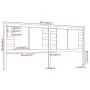 Solid honey brown pine wood headboard 206x4x100 cm by vidaXL, Headboards and footboards - Ref: Foro24-818793, Price: 49,21 €,...