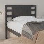 Kopfteil aus massivem grauem Kiefernholz, 106 x 4 x 100 cm von vidaXL, Kopf- und Fußteile - Ref: Foro24-818757, Preis: 57,09 ...