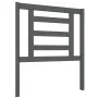 Solid gray pine wood bed headboard 81x4x100 cm by vidaXL, Headboards and footboards - Ref: Foro24-818797, Price: 30,78 €, Dis...