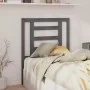 Solid gray pine wood bed headboard 81x4x100 cm by vidaXL, Headboards and footboards - Ref: Foro24-818797, Price: 30,78 €, Dis...