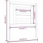 Bettkopfteil aus massivem grauem Kiefernholz, 81 x 4 x 100 cm von vidaXL, Kopf- und Fußteile - Ref: Foro24-818797, Preis: 30,...