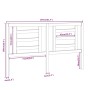 Bettkopfteil aus massivem Kiefernholz, 156 x 4 x 100 cm von vidaXL, Kopf- und Fußteile - Ref: Foro24-818825, Preis: 48,65 €, ...