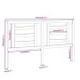 Bettkopfteil aus massivem Kiefernholz, 156 x 4 x 100 cm von vidaXL, Kopf- und Fußteile - Ref: Foro24-818825, Preis: 47,92 €, ...