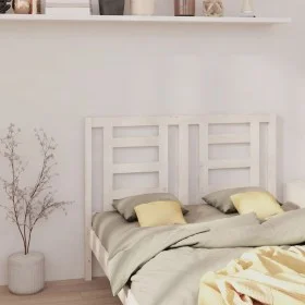 Bettkopfteil aus massivem weißem Kiefernholz, 146 x 4 x 100 cm von vidaXL, Kopf- und Fußteile - Ref: Foro24-818821, Preis: 33...