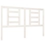 Solid white pine wood bed headboard 146x4x100 cm by vidaXL, Headboards and footboards - Ref: Foro24-818821, Price: 33,44 €, D...