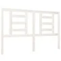 Solid white pine wood bed headboard 146x4x100 cm by vidaXL, Headboards and footboards - Ref: Foro24-818821, Price: 33,13 €, D...