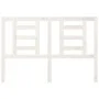 Solid white pine wood bed headboard 146x4x100 cm by vidaXL, Headboards and footboards - Ref: Foro24-818821, Price: 33,13 €, D...