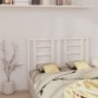 Solid white pine wood bed headboard 146x4x100 cm by vidaXL, Headboards and footboards - Ref: Foro24-818821, Price: 33,44 €, D...