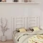 Solid white pine wood bed headboard 146x4x100 cm by vidaXL, Headboards and footboards - Ref: Foro24-818821, Price: 33,13 €, D...