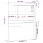 Bettkopfteil aus massivem Kiefernholz, 95,5 x 4 x 100 cm von vidaXL, Kopf- und Fußteile - Ref: Foro24-818900, Preis: 26,41 €,...