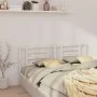 Solid white pine wood bed headboard 206x4x100 cm by vidaXL, Headboards and footboards - Ref: Foro24-818841, Price: 37,76 €, D...