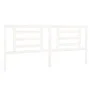 Solid white pine wood bed headboard 206x4x100 cm by vidaXL, Headboards and footboards - Ref: Foro24-818841, Price: 37,76 €, D...