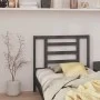 Bettkopfteil aus massivem grauem Kiefernholz, 106 x 4 x 100 cm von vidaXL, Kopf- und Fußteile - Ref: Foro24-818807, Preis: 33...