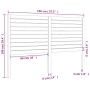 Bettkopfteil aus massivem Kiefernholz, 146 x 4 x 100 cm von vidaXL, Kopf- und Fußteile - Ref: Foro24-819020, Preis: 83,41 €, ...