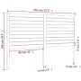 Bettkopfteil aus massivem Kiefernholz, 146 x 4 x 100 cm von vidaXL, Kopf- und Fußteile - Ref: Foro24-819020, Preis: 82,00 €, ...