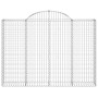 Cestas gaviones 7 uds forma de arco hierro 200x30x140/160 cm