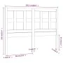 Solid pine wood bed headboard 205.5x4x100 cm by vidaXL, Headboards and footboards - Ref: Foro24-818940, Price: 35,34 €, Disco...